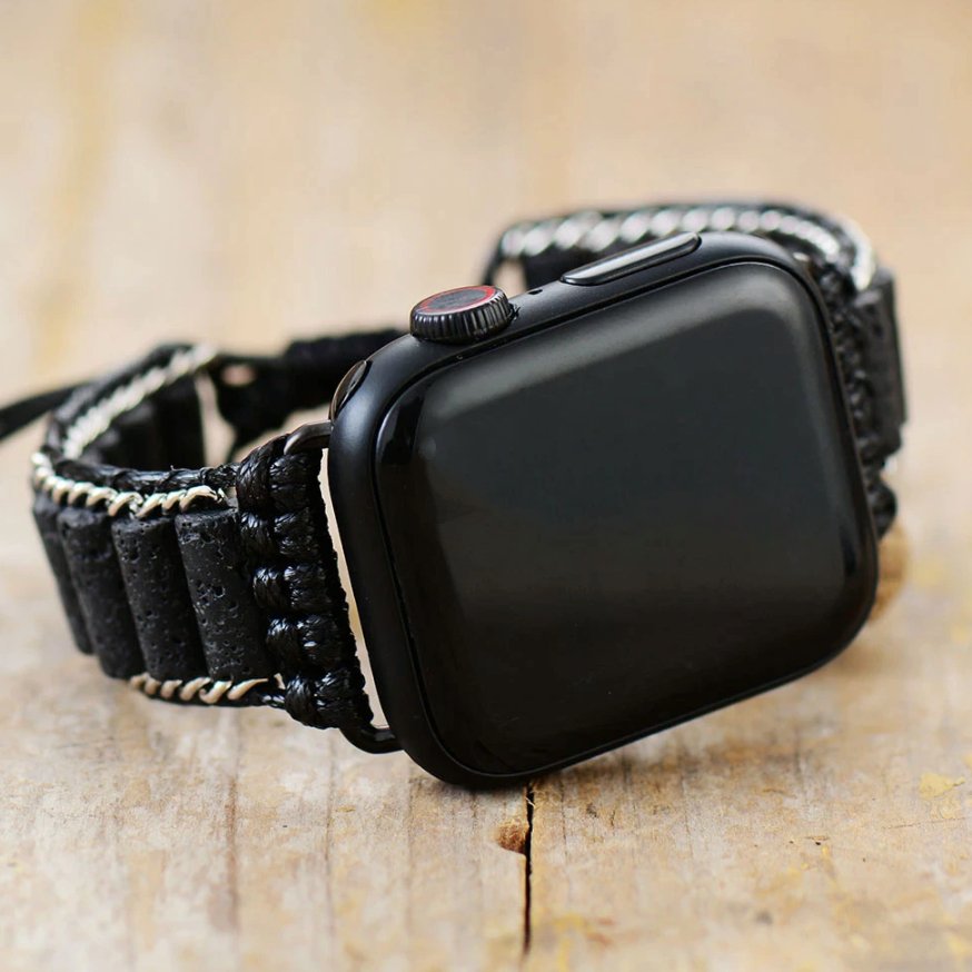 Lava Stone - Apple Watch Wickelarmband - LAMIVA.de - Yoga Schmuck - Spiritualität