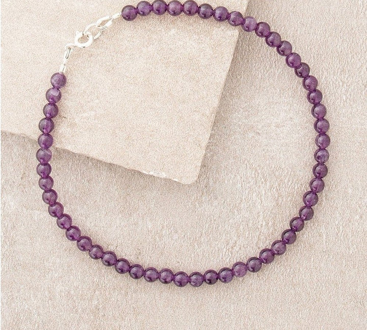 Lilia Amethyst - Fusskette - LAMIVA.de - Yoga Schmuck - Spiritualität