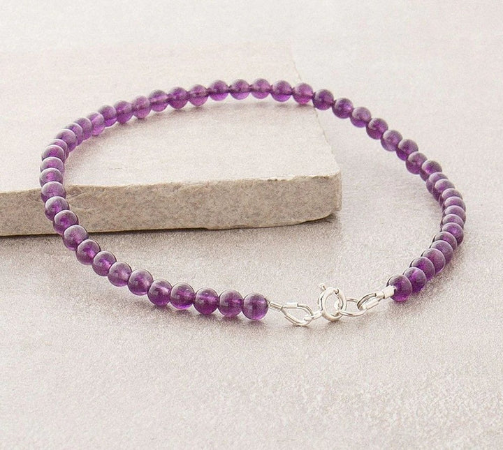 Lilia Amethyst - Fusskette - LAMIVA.de - Yoga Schmuck - Spiritualität