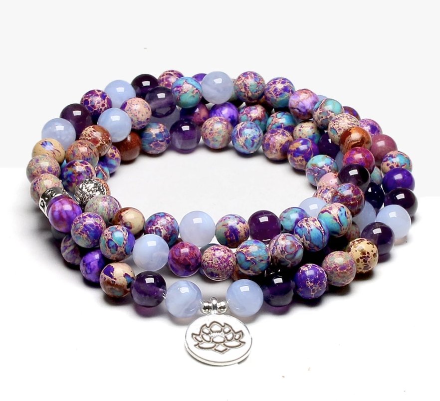 Lilia Amethyst Jaspis - Kette - LAMIVA.de - Yoga Schmuck - Spiritualität