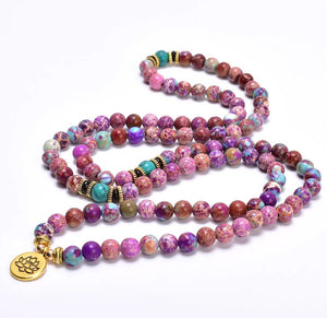 Lilia Jaspis Energy - Mala Kette - LAMIVA.de - Yoga Schmuck - Spiritualität