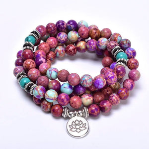 Lilia Jaspis Energy - Mala Kette - LAMIVA.de - Yoga Schmuck - Spiritualität