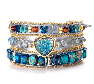 Lovely Opal - Wickelarmband - LAMIVA.de - Yoga Schmuck - Spiritualität