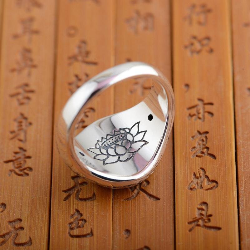 Mantra "Lotusflower" - Ring - LAMIVA.de - Yoga Schmuck - Spiritualität