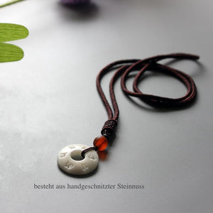 Mantra Taguanuss - Halskette - LAMIVA.de - Yoga Schmuck - Spiritualität