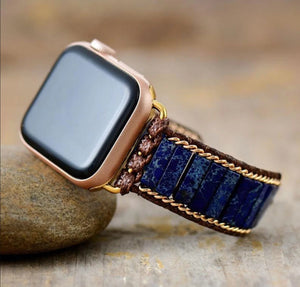 Marine Lapislazuli - Apple Watch Wickelarmband - LAMIVA.de - Yoga Schmuck - Spiritualität