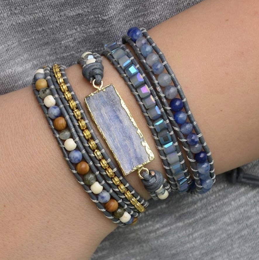 Mystic Topas - Wickelarmband - LAMIVA.de - Yoga Schmuck - Spiritualität