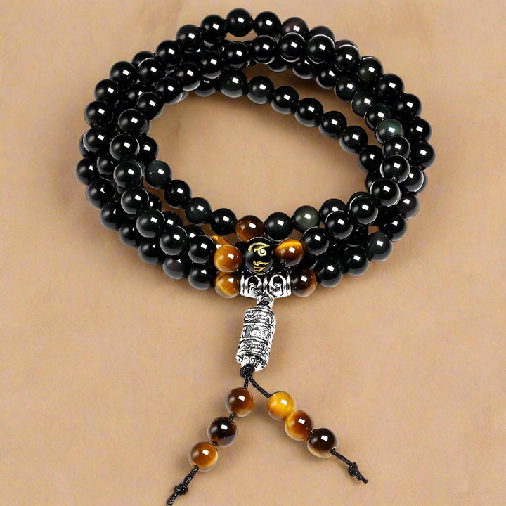 Nero Obsidian Buddha - Armband/Kette - LAMIVA.de - Yoga Schmuck - Spiritualität