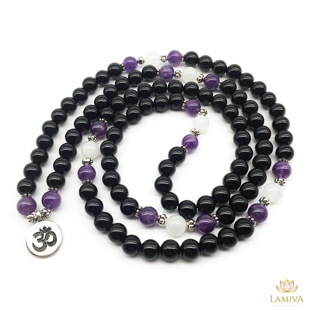 Noire Onyx & Amethyst - Kette - LAMIVA.de - Yoga Schmuck - Spiritualität