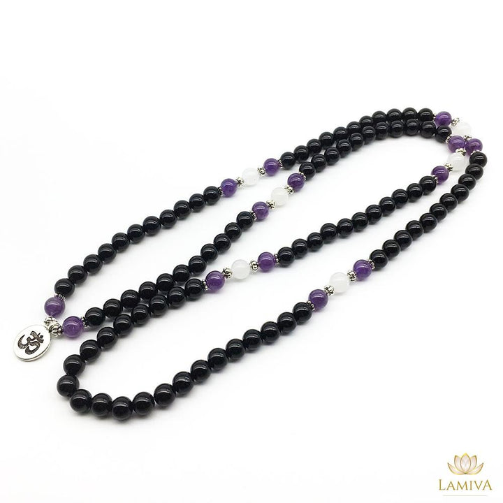 Noire Onyx & Amethyst - Kette - LAMIVA.de - Yoga Schmuck - Spiritualität