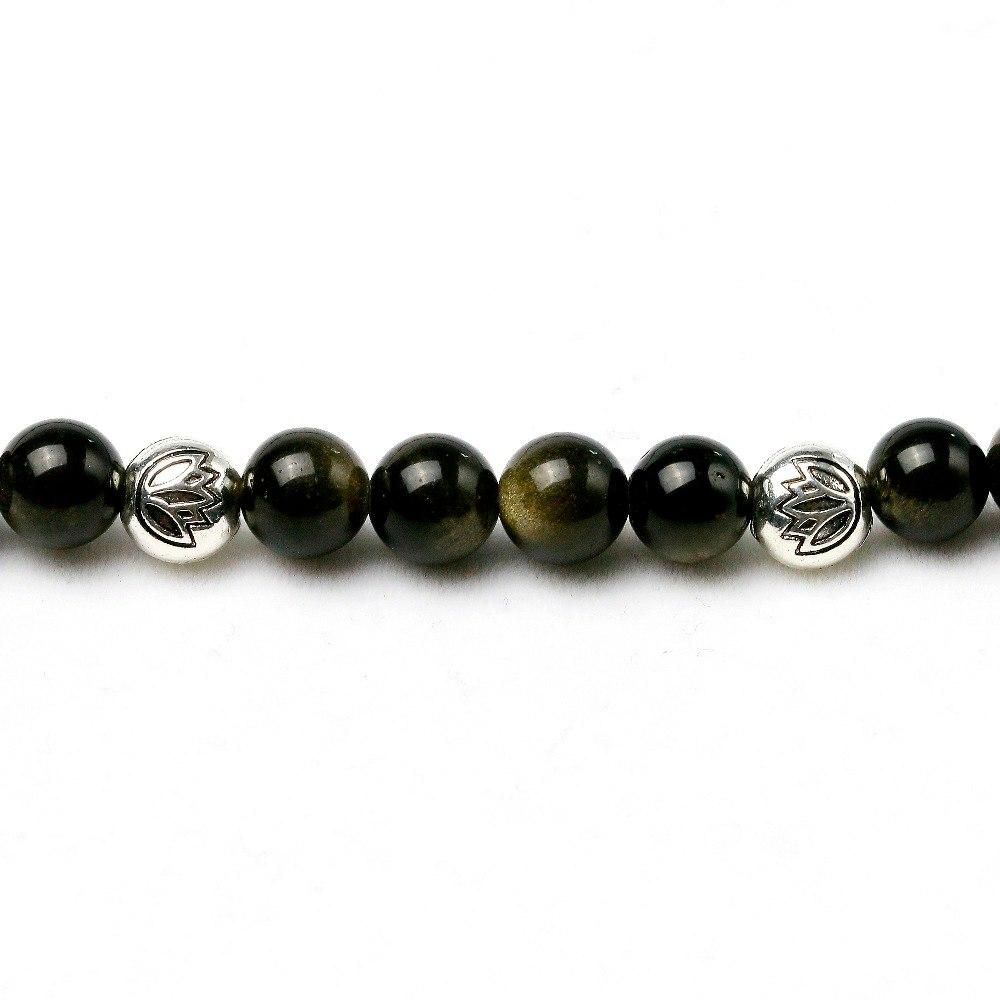 Obsidian Charme - Mala Kette - LAMIVA.de - Yoga Schmuck - Spiritualität