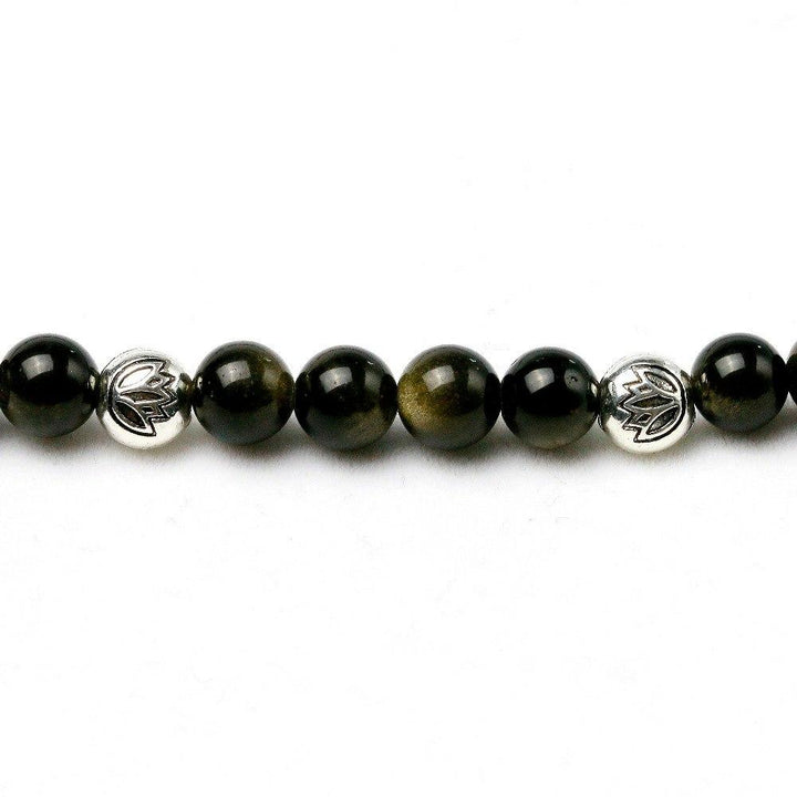 Obsidian Charme - Mala Kette - LAMIVA.de - Yoga Schmuck - Spiritualität