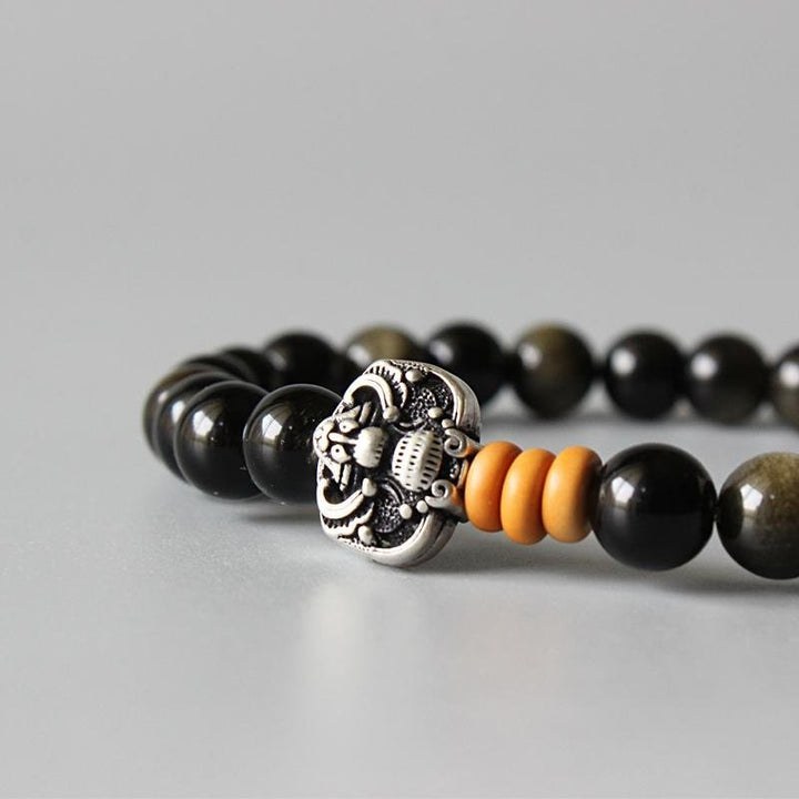 Obsidian Dark Bloom - Armband - LAMIVA.de - Yoga Schmuck - Spiritualität