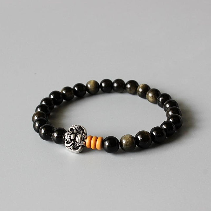 Obsidian Dark Bloom - Armband - LAMIVA.de - Yoga Schmuck - Spiritualität