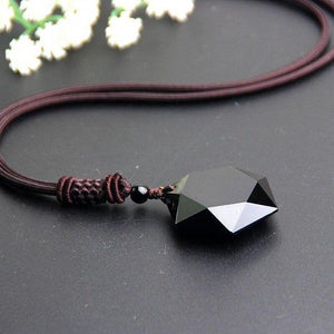 Obsidian Star- Amulet: - LAMIVA.de