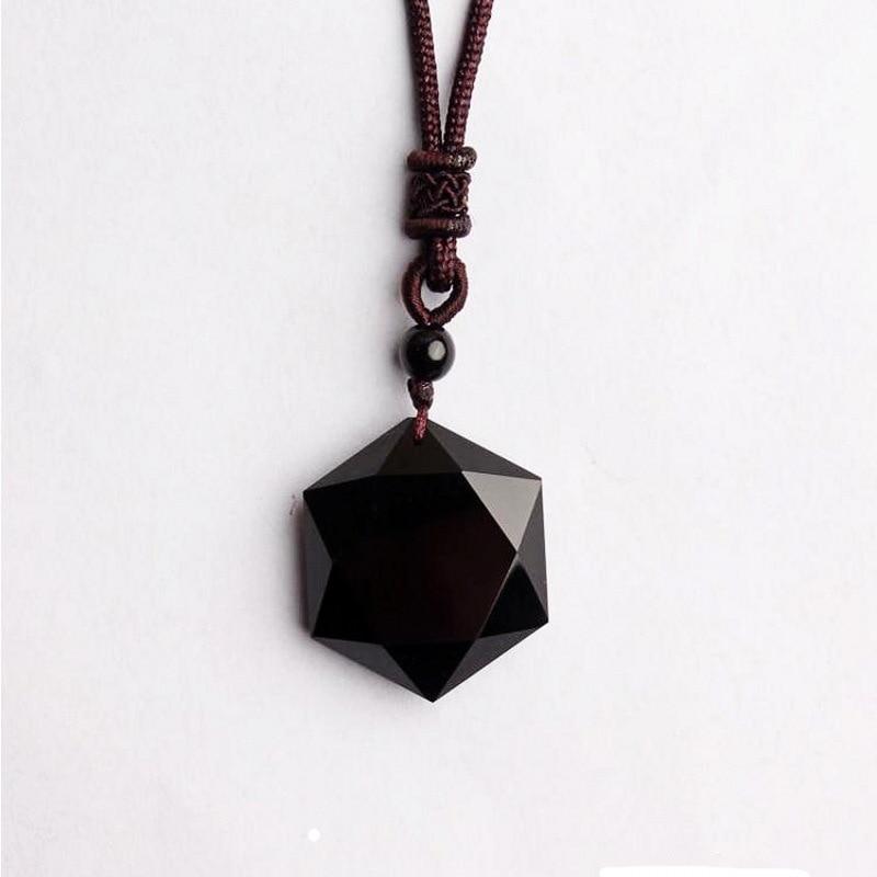 Obsidian Star- Amulet: - LAMIVA.de