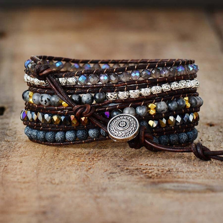 Onyx Moon - Wickelarmband - LAMIVA.de - Yoga Schmuck - Spiritualität