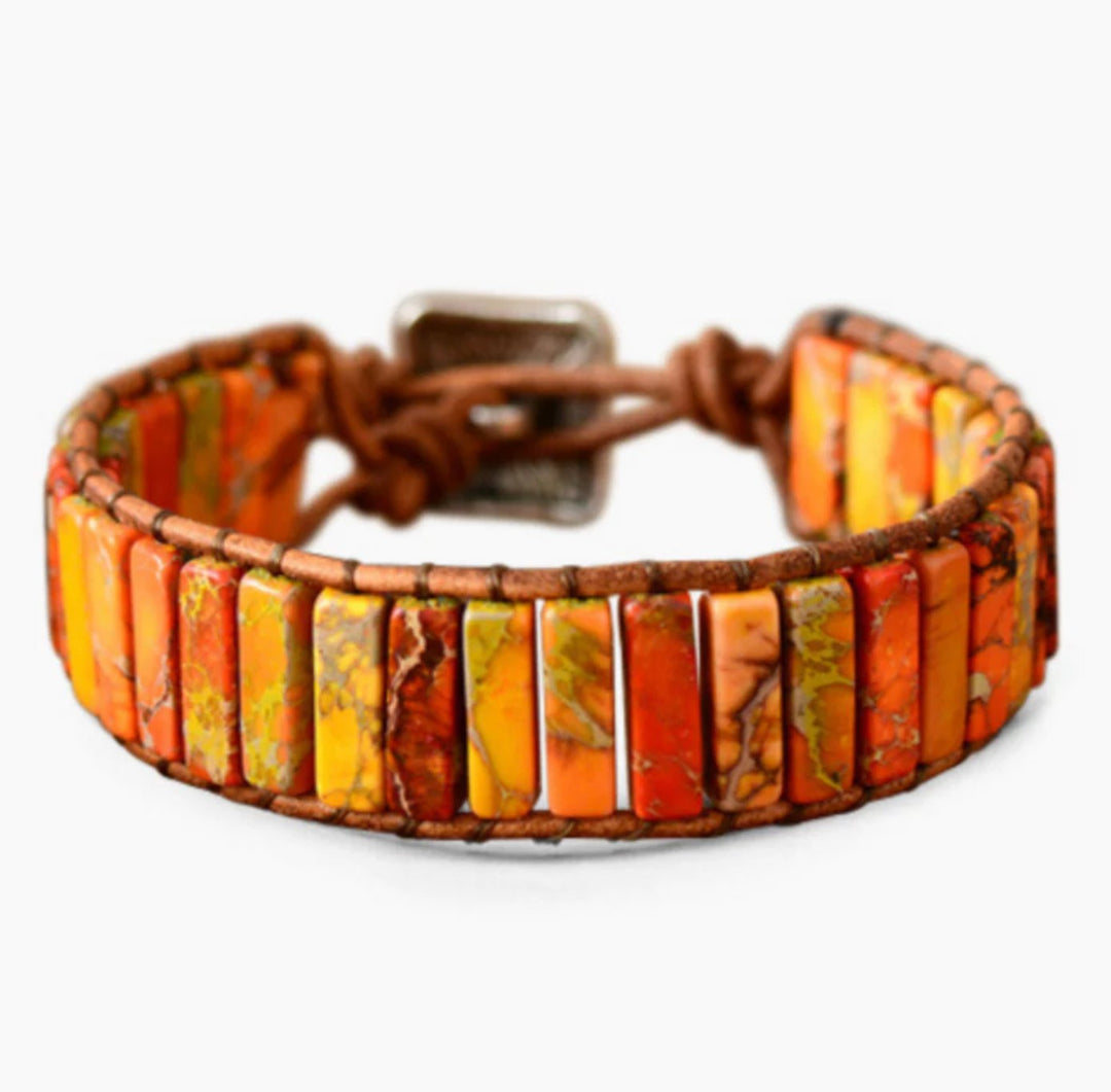 Orange Positivity - Armband - LAMIVA.de - Yoga Schmuck - Spiritualität