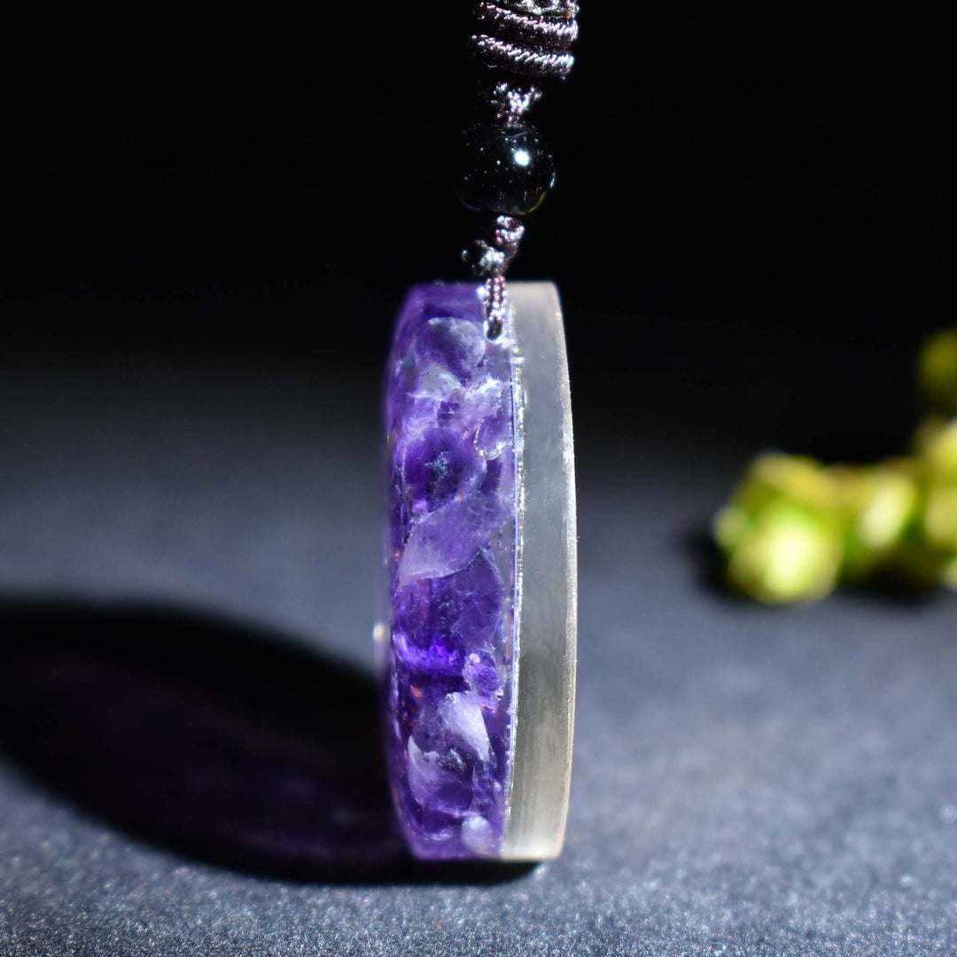 Orgon Amethyst OM - Kette - LAMIVA.de