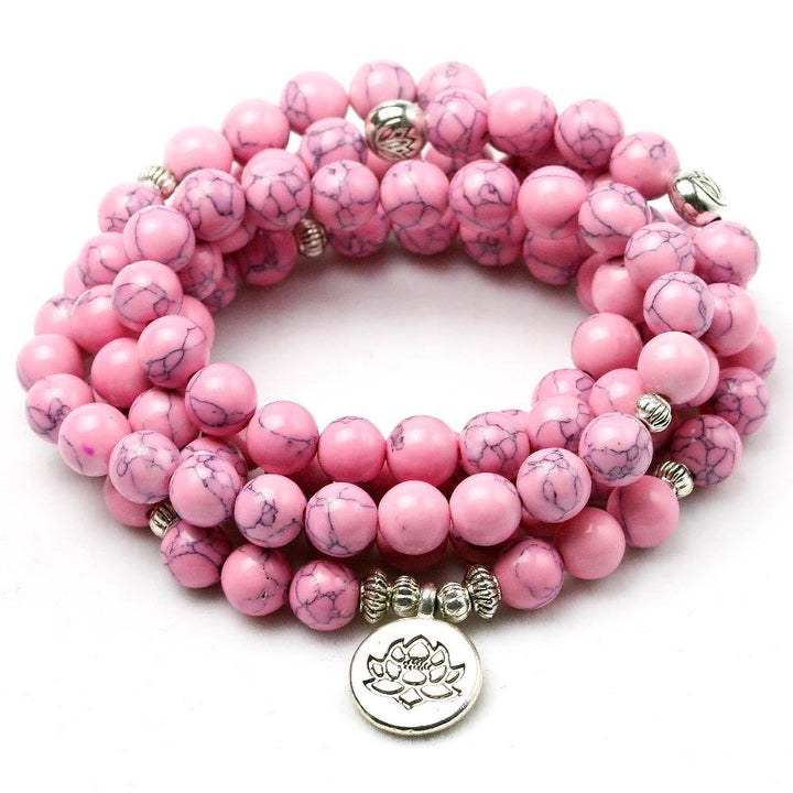 Pink Flowery - Kette - LAMIVA.de