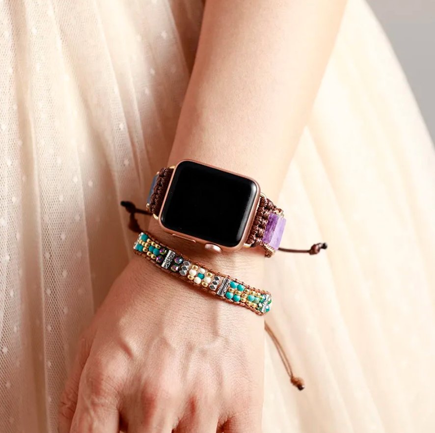 Purple Love - Apple Watch Wickelarmband - LAMIVA.de - Yoga Schmuck - Spiritualität