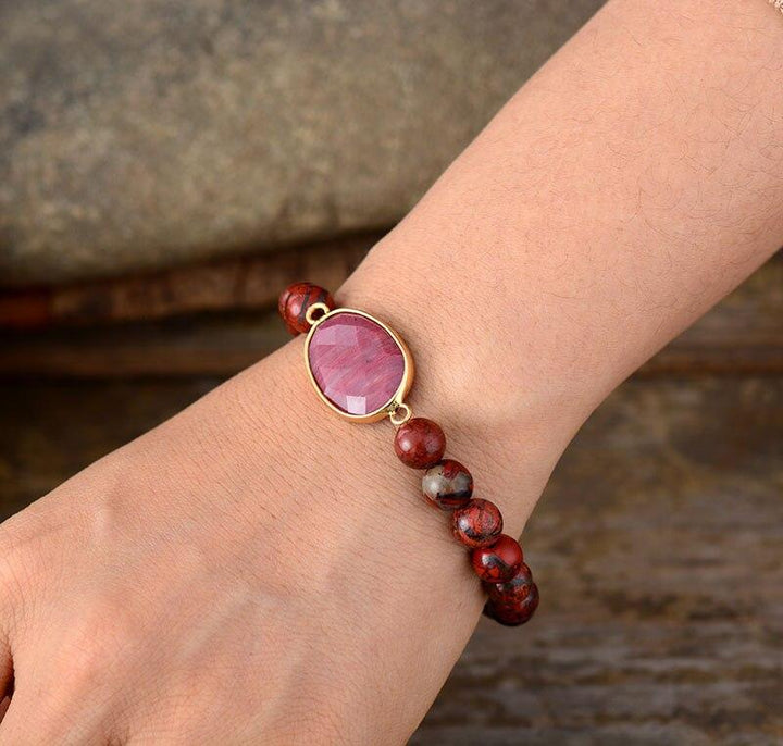 Red Jaspis Love - Armband - LAMIVA.de