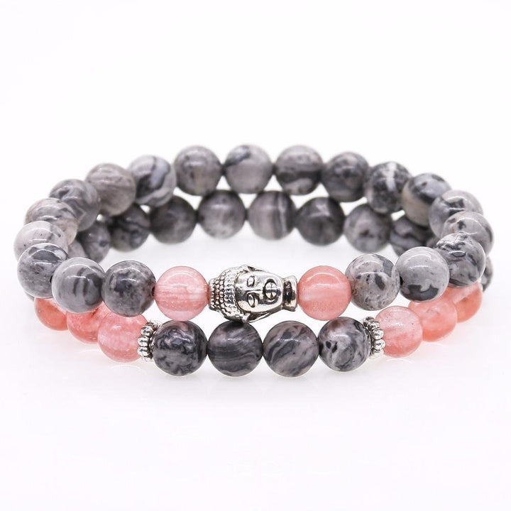 Rosé Buddha - Armband Set - LAMIVA.de - Yoga Schmuck - Spiritualität