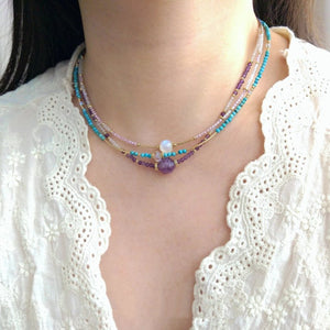 Rosé Mondstein - Chocker - LAMIVA.de - Yoga Schmuck - Spiritualität