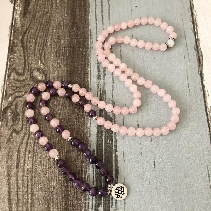 Rosély Amethyst - Mala Kette - LAMIVA.de - Yoga Schmuck - Spiritualität