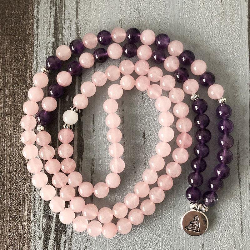 Rosély Amethyst - Mala Kette - LAMIVA.de - Yoga Schmuck - Spiritualität