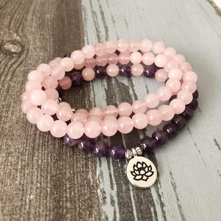 Rosély Amethyst - Mala Kette - LAMIVA.de - Yoga Schmuck - Spiritualität