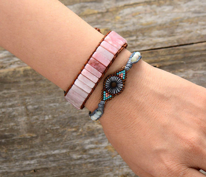 Rosenquarz Positivity - Armband - LAMIVA.de - Yoga Schmuck - Spiritualität