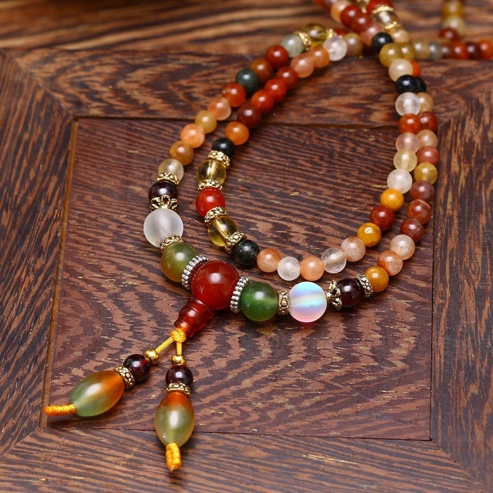 Rouge Quarz - Mala Kette - LAMIVA.de - Yoga Schmuck - Spiritualität