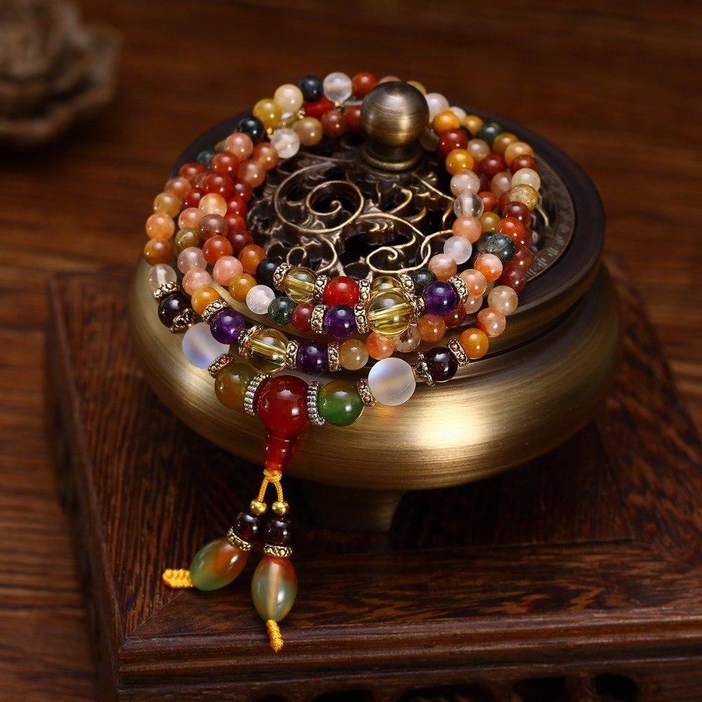 Rouge Quarz - Mala Kette - LAMIVA.de - Yoga Schmuck - Spiritualität