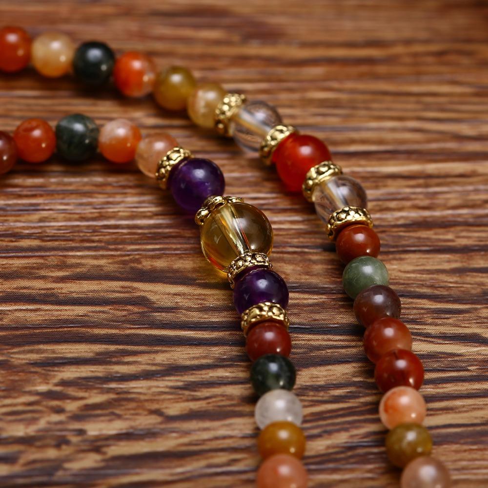 Rouge Quarz - Mala Kette - LAMIVA.de - Yoga Schmuck - Spiritualität