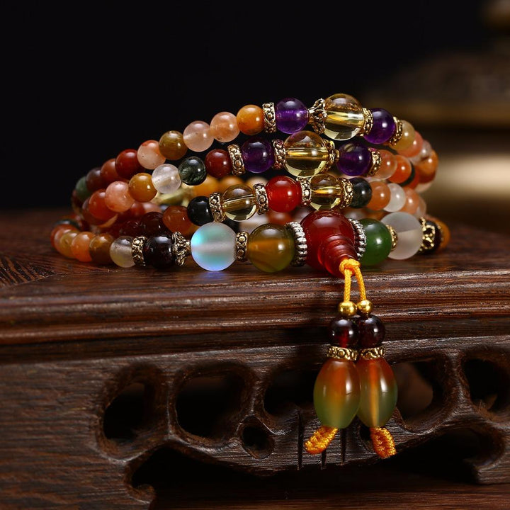 Rouge Quarz - Mala Kette - LAMIVA.de - Yoga Schmuck - Spiritualität