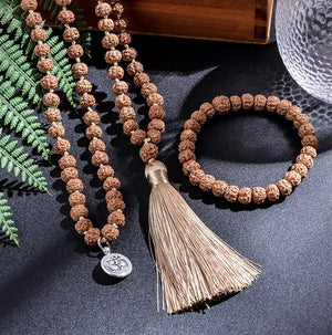 Rudraksha 108 Mala - Kette - LAMIVA.de - Yoga Schmuck - Spiritualität