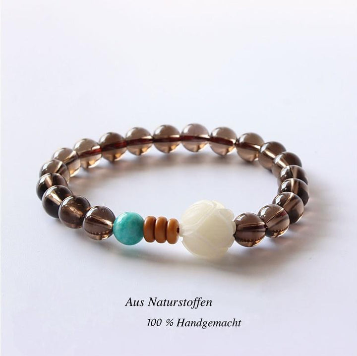 Smoky White Rose - Armband - LAMIVA.de - Yoga Schmuck - Spiritualität