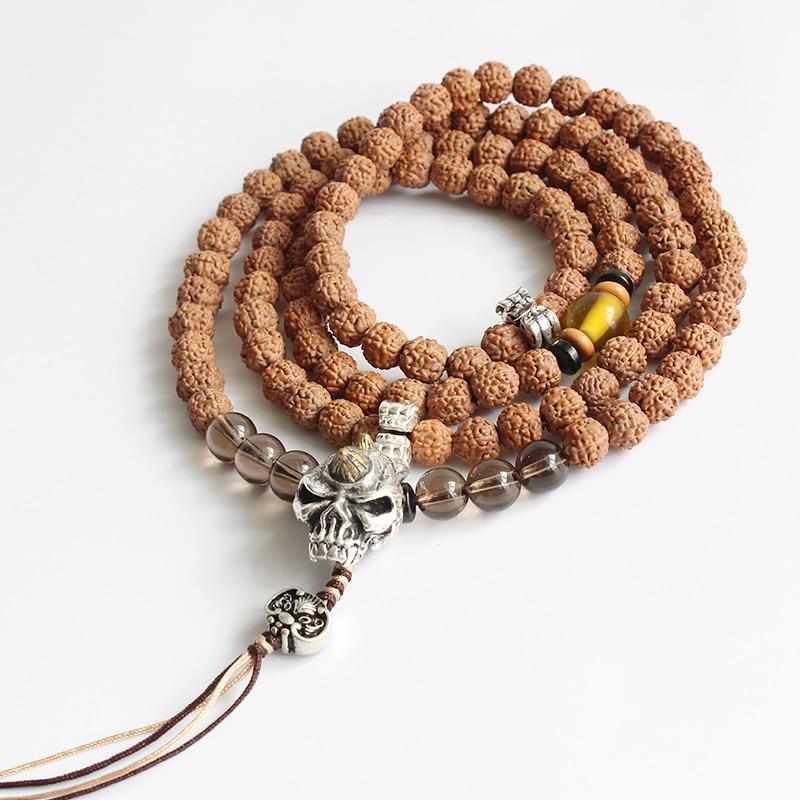 Tibetan Rudraksha 108 Mala - Kette - LAMIVA.de