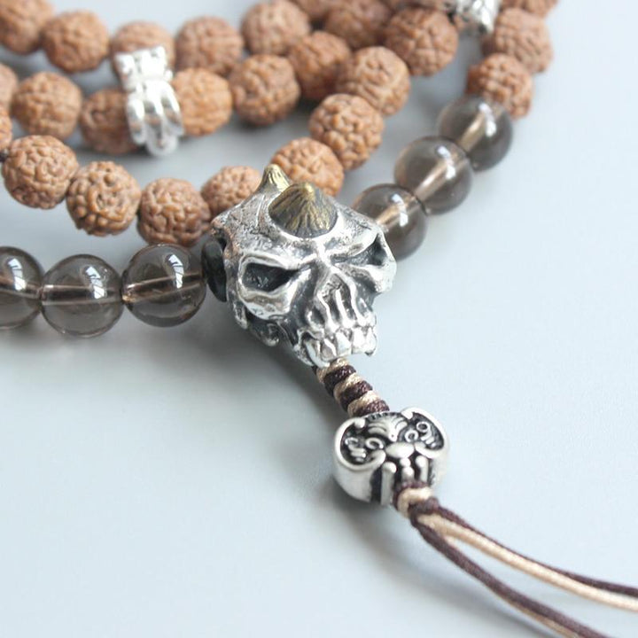 Tibetan Rudraksha 108 Mala - Kette - LAMIVA.de