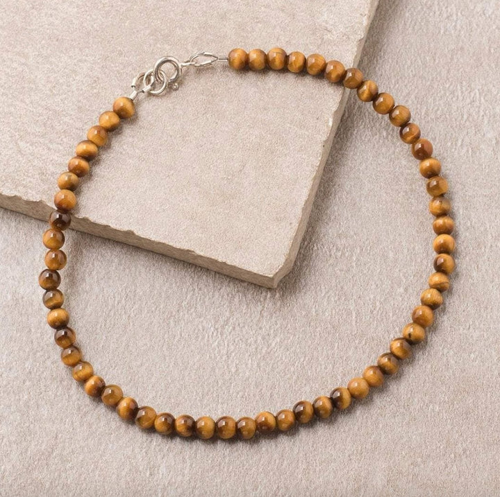 Tiger Eye - Fusskette - LAMIVA.de - Yoga Schmuck - Spiritualität