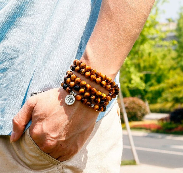 Tiger Eye - Mala Kette - LAMIVA.de - Yoga Schmuck - Spiritualität