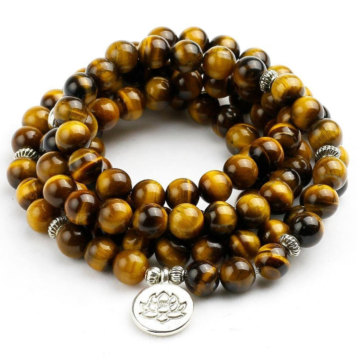 Tiger Eye - Mala Kette - LAMIVA.de - Yoga Schmuck - Spiritualität