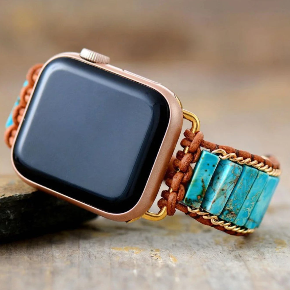 Türkis Dream - Apple Watch Wickelarmband - LAMIVA.de - Yoga Schmuck - Spiritualität