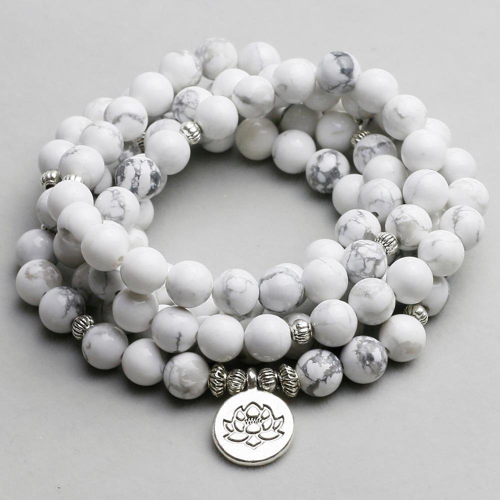 White Howlith - Kette - LAMIVA.de - Yoga Schmuck - Spiritualität